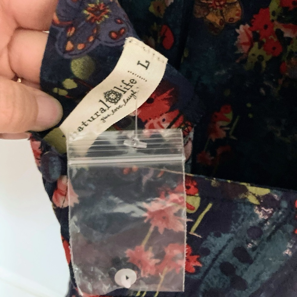 NATURAL LIFE Navy Floral Halter Maxi Dress - Picture 4 of 5